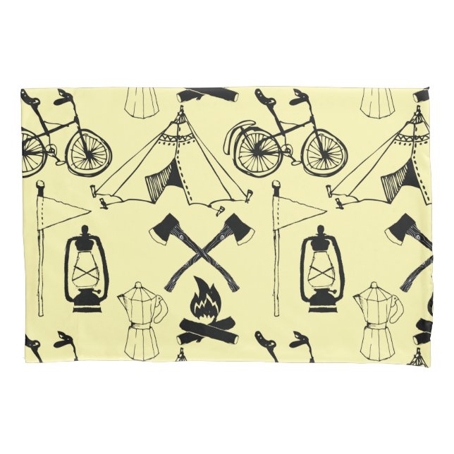 Let's go camping pillowcase (Front)