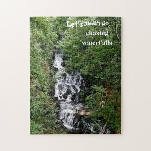 Let's  Go Chasing Waterfalls   Jigsaw Puzzle (Vertical)