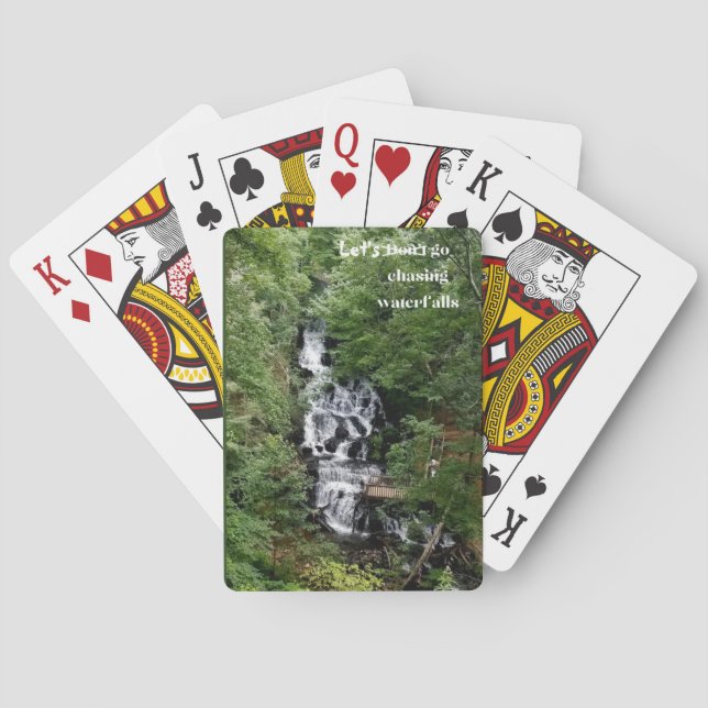 Let's Go Chasing Waterfalls   Playing Cards (Back)