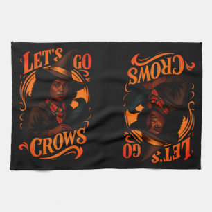 Let's Go Crows-Witch One-Double Sided Tea Towel
