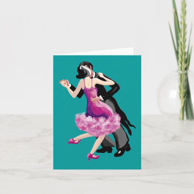 Let's go dancing card (Front)