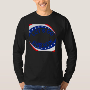 Lets Go Darwin Let Go Darwin Girl Us Flag Pul T-Shirt
