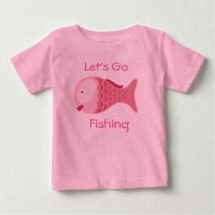 Let's Go Fishing Organic Baby One Piece Tee