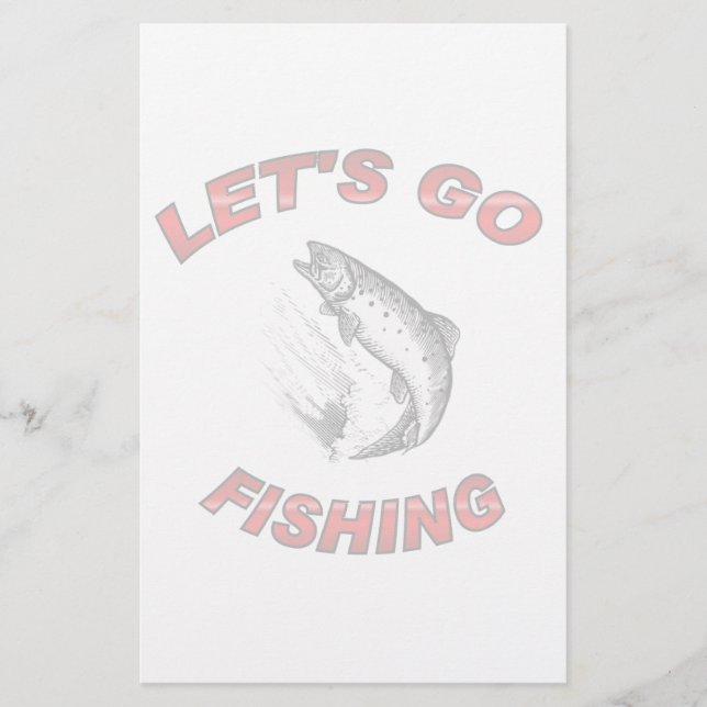 Lets go fishing stationery (Front)