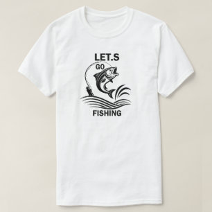 Let's Go Fishing Vintage Graphic T-Shirt