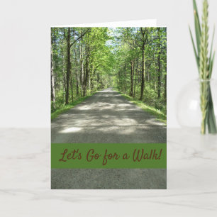 Let's Go for a Walk Card