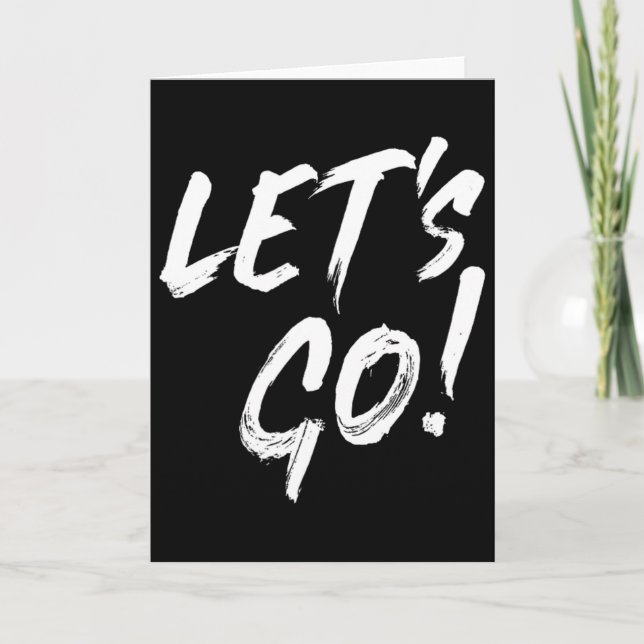 Let's Go Gamer And Streamer Design  Card (Front)