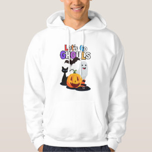 Let's Go GHOULS: Black and Orange Spooky Halloween Hoodie