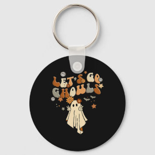 Let's Go Ghouls Comfy Halloween Cozy Autum  Fall  Key Ring