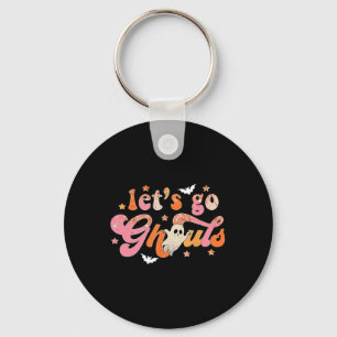 Let's Go Ghouls Cute Ghost Boo Fun Halloween Women Key Ring