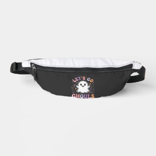 Lets Go Ghouls Cute Halloween Ghost Graphic Design Bum Bags