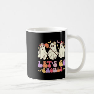 Let's Go Ghouls Cute Retro Halloween Ghost Squad Coffee Mug