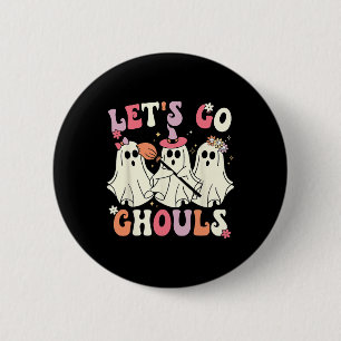 Let's Go Ghouls Halloween Ghost Costume Retro Groo 6 Cm Round Badge