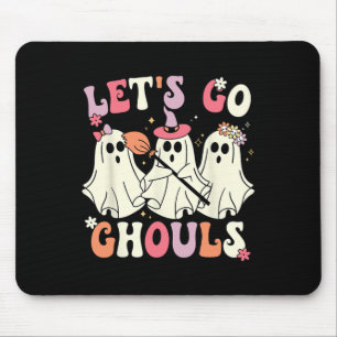 Let's Go Ghouls Halloween Ghost Costume Retro Groo Mouse Pad