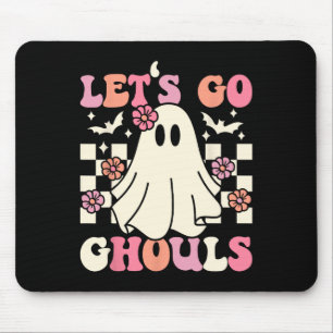 Let's Go Ghouls Halloween Ghost Costume Retro Groo Mouse Pad