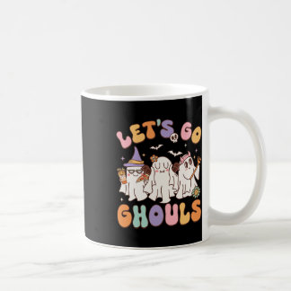 Let's Go Ghouls Halloween Ghost Outfit Costume Ret Coffee Mug