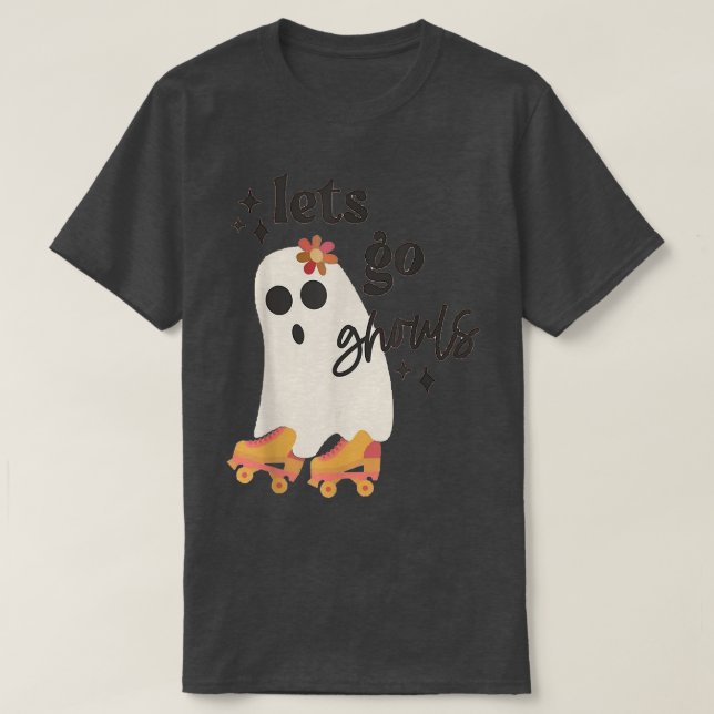 Let's Go Ghouls Halloween Ghost Outfit Costumes 22 T-Shirt (Design Front)