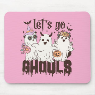 Let's Go Ghouls Halloween Mouse Pad