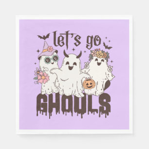 Let's Go Ghouls Halloween Napkin