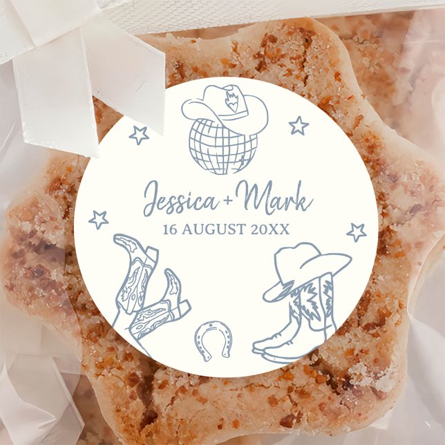 Let's Go Girl Nashville Bachelorette Party Classic Round Sticker (Creator Uploaded)