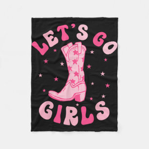 Let's Go Girls Bridesmaid Bride Squad Nashville Ba Fleece Blanket