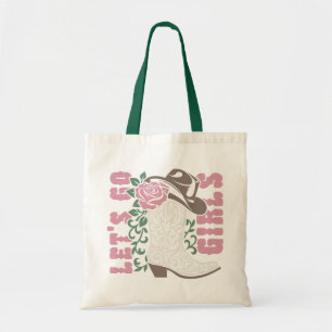 Let's Go Girls Cowboy Boots Tote Bag