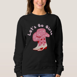 Let's Go Girls Cowgirl Bachelorette Party Tee Hen 
