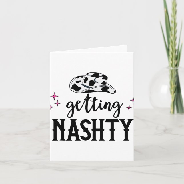 Let's Go Girls Getting Hitched Nashty Bride Gettin Card (Front)