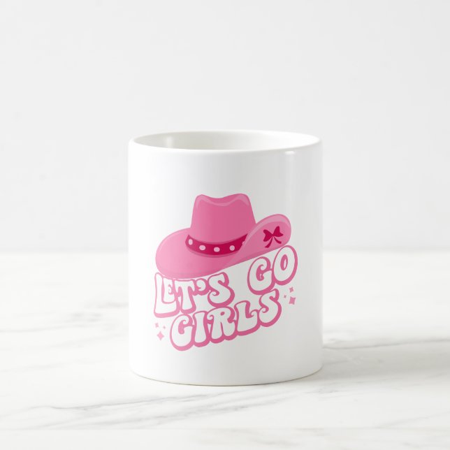 Let's Go Girls, Girls Trip, Retro Graphic Coffee Mug (Center)
