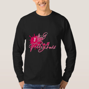 Lets Go Girls Play Volleyball Design Beach Volleyb T-Shirt