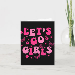 Let's Go Girls Team Bride Matching Bridal Bachelor Card
