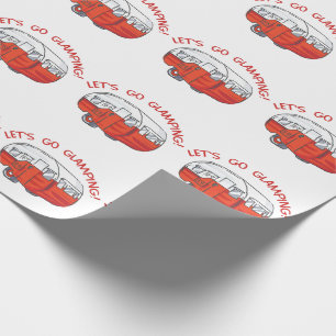 Let's Go Glamping Wrapping Paper
