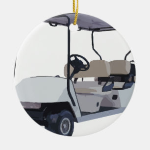 Let's Go Golfing Ceramic Ornament