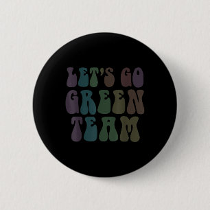Lets Go Green Team Retro War Game 60s Summer Camp 6 Cm Round Badge