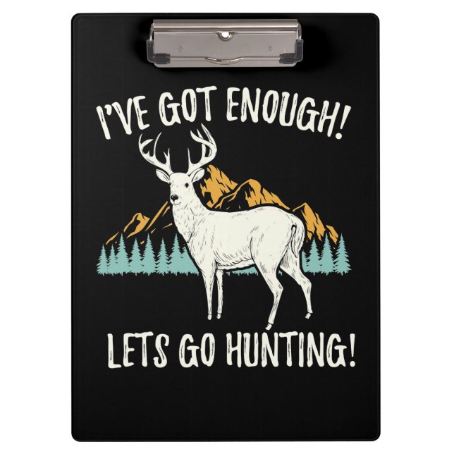 Let's Go Hunting Clipboard (Front)