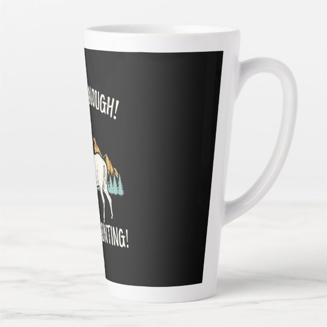 Let's Go Hunting Latte Mug (Right)