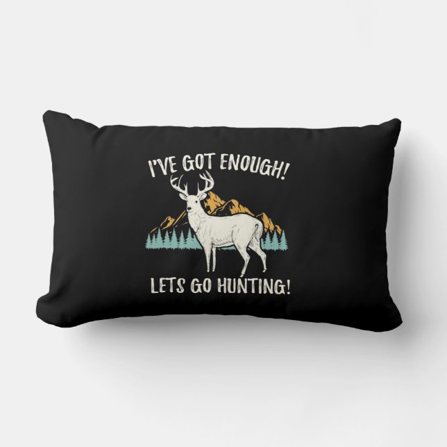 Let's Go Hunting Lumbar Cushion (Front)