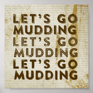 Let's Go Mudding Poster