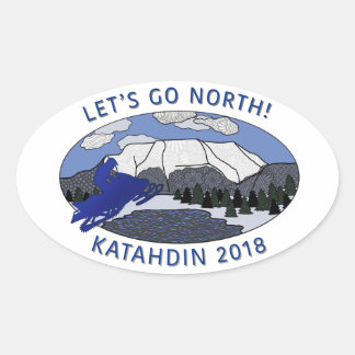 LET'S GO NORTH sticker
