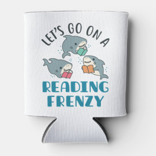 Let's Go On a Reading Frenzy Teacher Shark Can Cooler