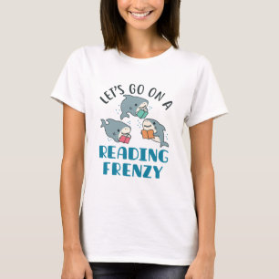 Let's Go On a Reading Frenzy Teacher Shark T-Shirt