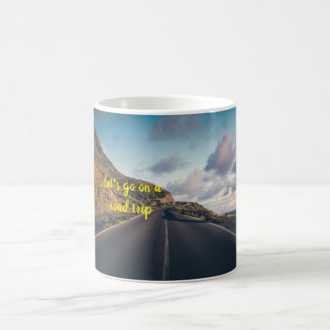 Let's go on a road trip coffee mug (Center)
