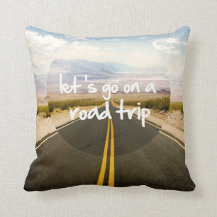 Let's go on a road trip cushion