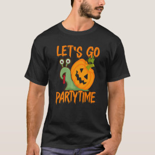 Let's Go Party Time Snail Halloween Party T-Shirt