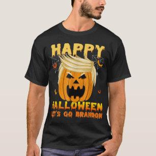 Lets Go Pumpkin Brandon Trump Pumpkin Halloween Co T-Shirt