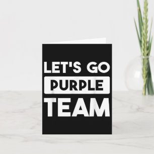 Lets Go Purple Team War Game Competition Summer Ca Card