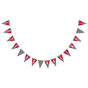 Lets Go Racing Car Themed Kids Birthday Bunting