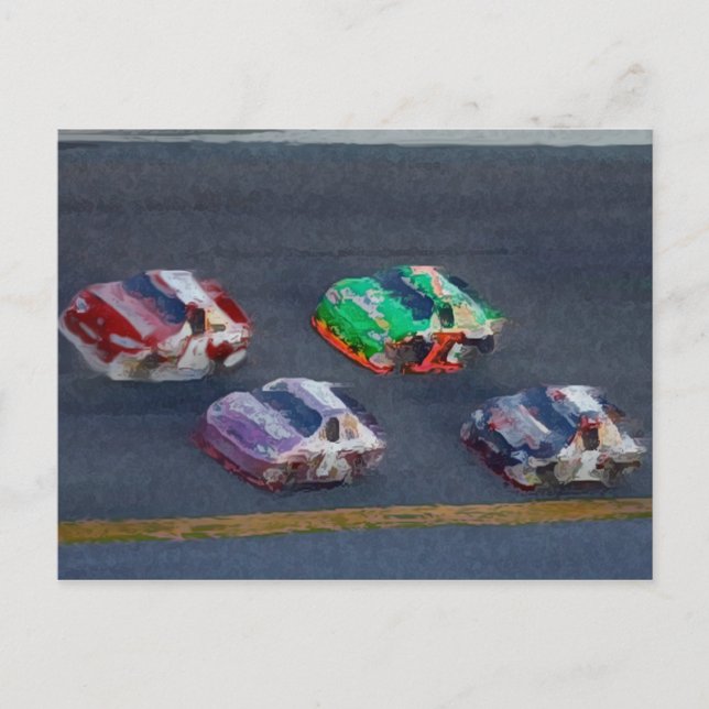 Lets Go Racing...! Postcard (Front)