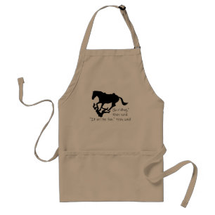 Let's Go Riding Horses Funny Quote Standard Apron
