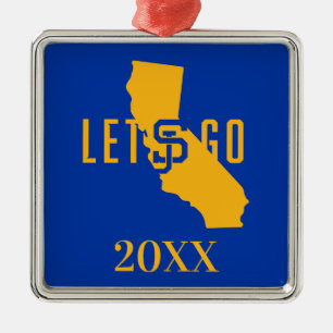 lets go SJ Metal Ornament